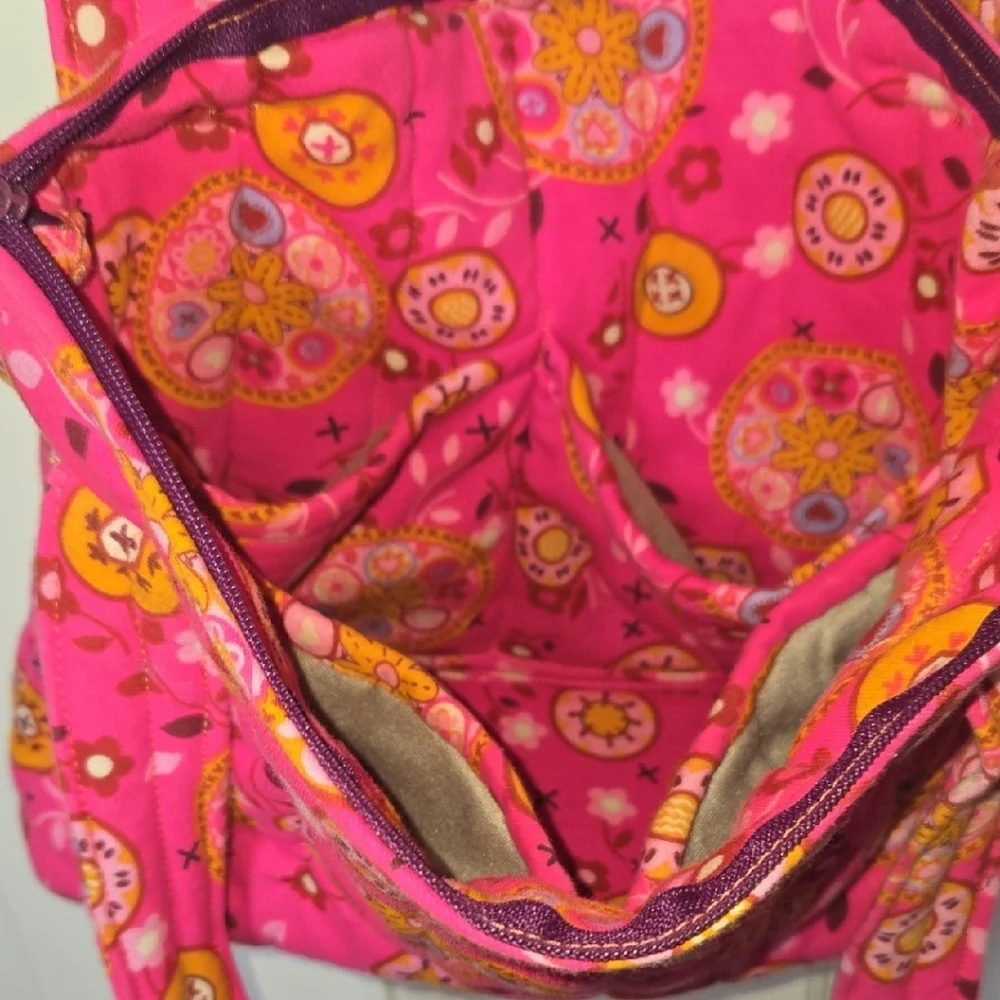 Handmade Bag W/ 4 Inner Divides Many Uses Quilted FUNKY Festival  Make-Up Diaper